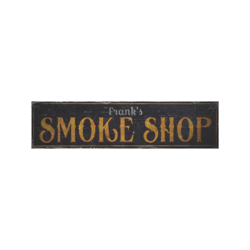 Tin Signs 10x40cm Wall Decor - Smoke Shop