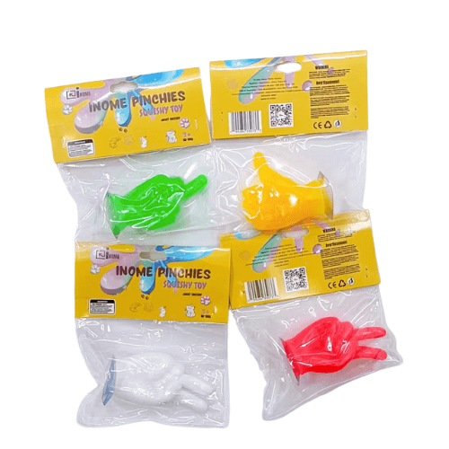 Medium Squishy Funny Hand Gesture - Box of 16 Pieces