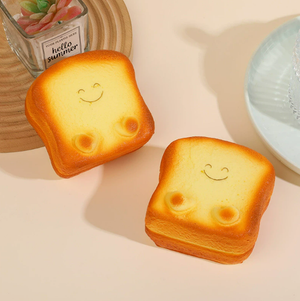 JAPANESE-INSPIRED KAWAII SQUISHY SLOW RISE TOAST – 10cm Per/Piece