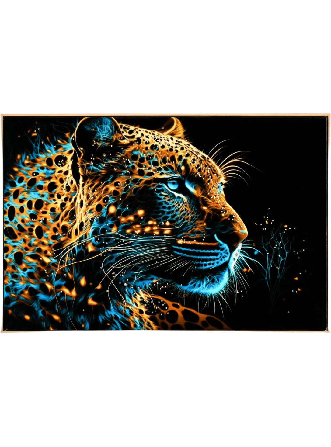 Acrylic AI Wall Art Neon Majesty