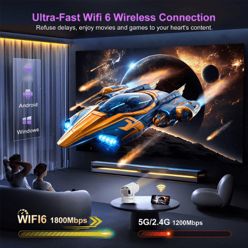 Smart Dual-System Gaming Projector