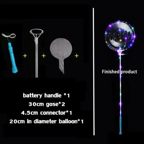 LED Festival and Event Ballons - Box of 100 with Pump