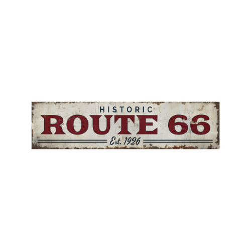 Tin Signs 10x40cm Wall Decor - Route 66