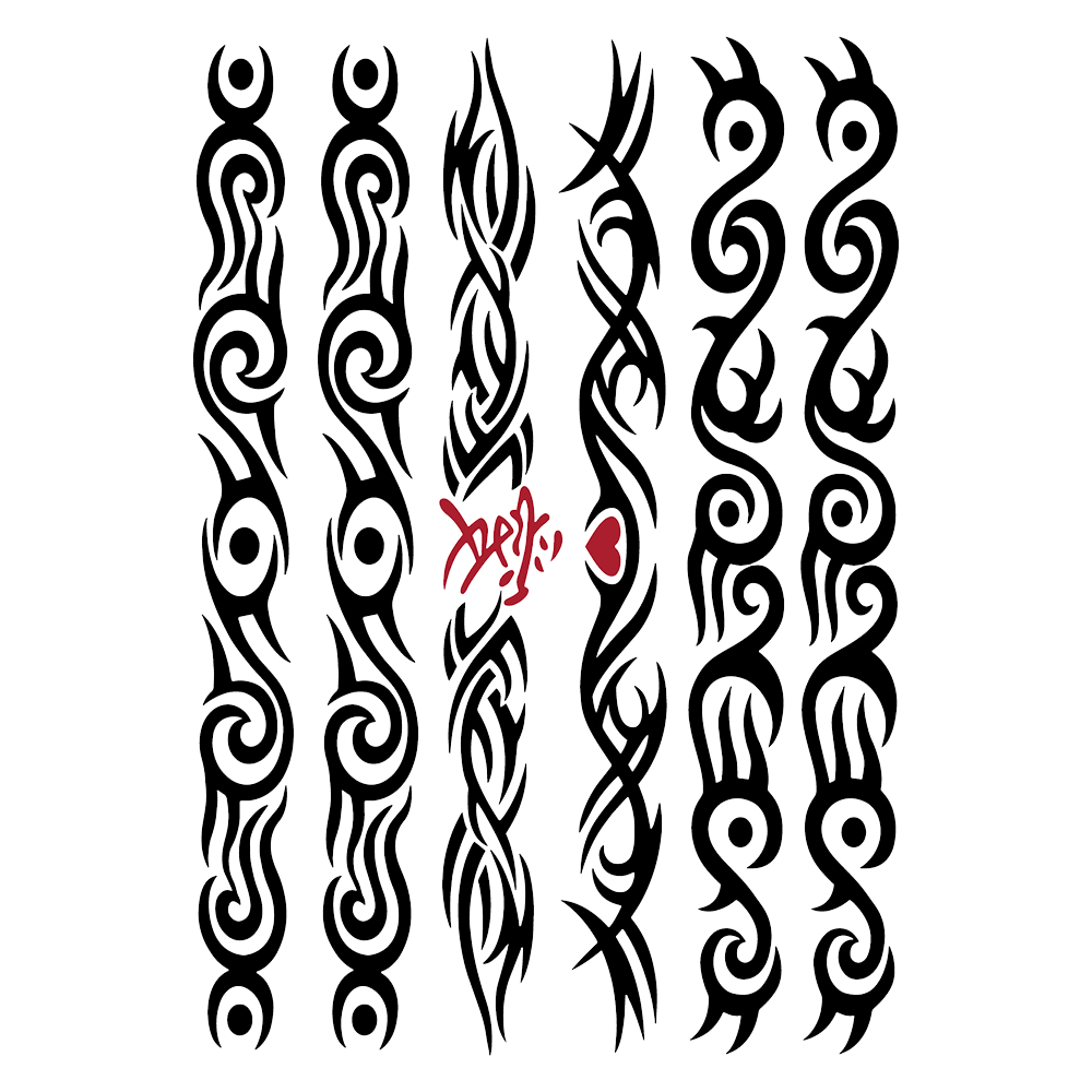15 Piece Temporary Tattoo Refill package – Half Arm Designs