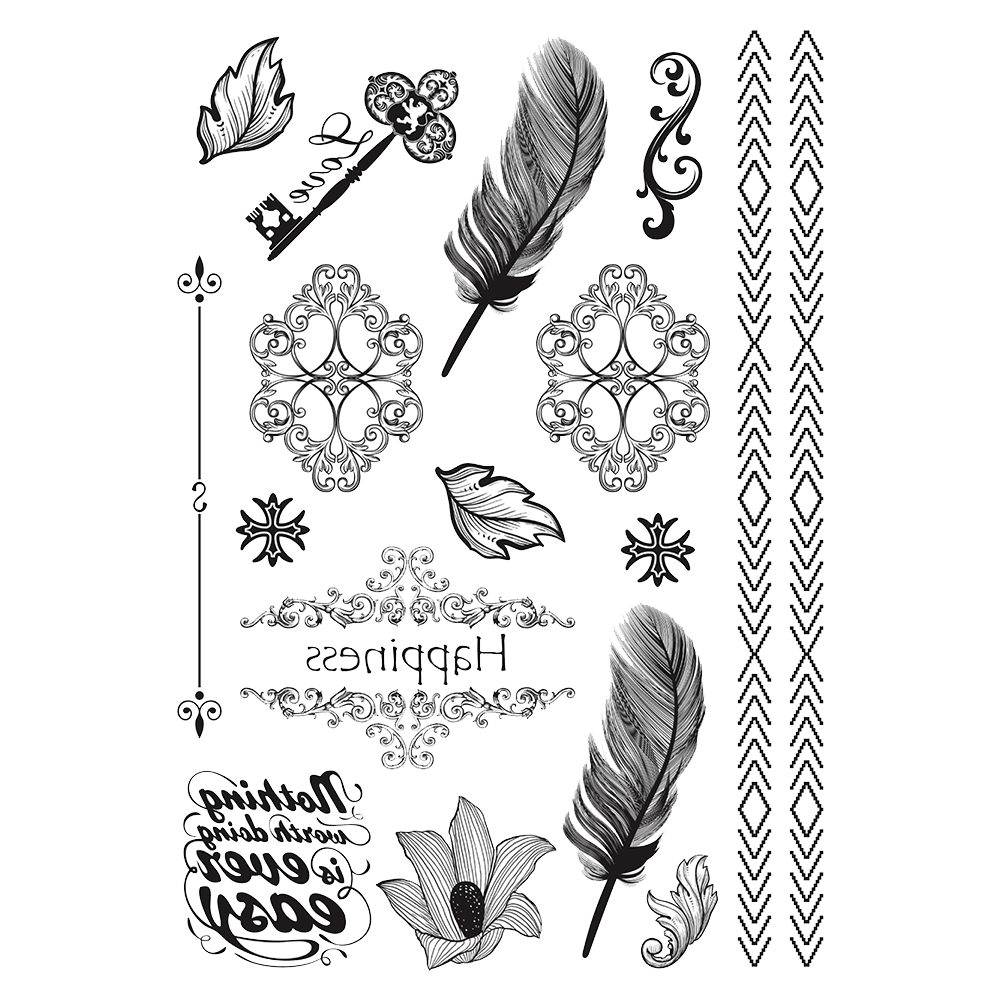 15 Piece Temporary Tattoo Refill package – Half Arm Designs