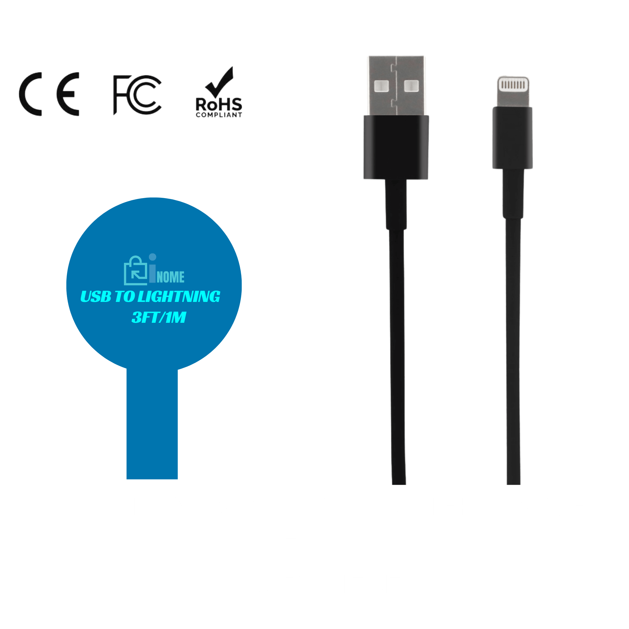 Sleek Charger Cables 3ft - Pack of 10