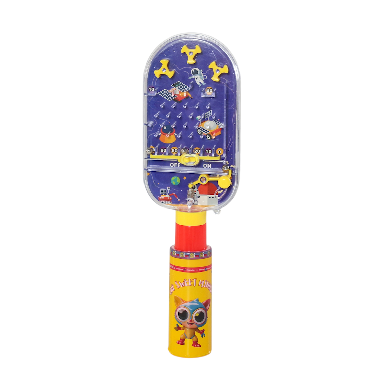 One Sweet Minute Candy Tube with Toy Top 20g - Pack of 50