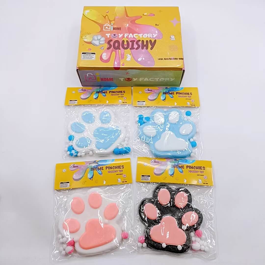 Jumbo 14cm Squishy Paw– Box of 6 Pieces