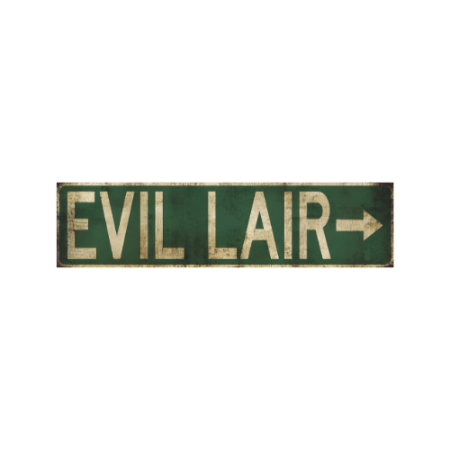 Tin Signs 10x40cm Wall Decor - Evil Liar