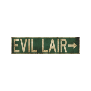 Tin Signs 10x40cm Wall Decor - Evil Liar