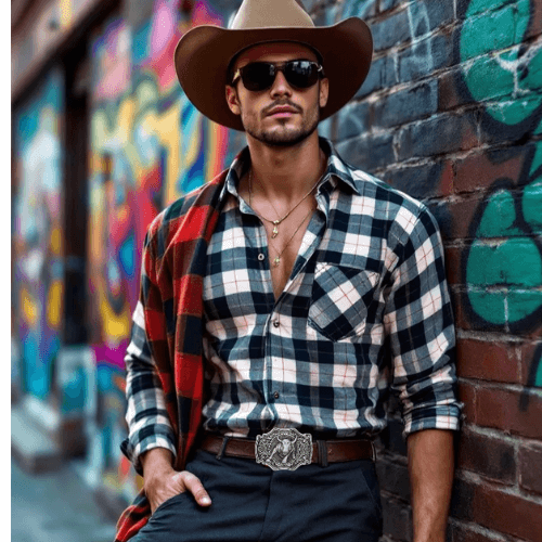 Cowboy Belt Buckle Charging Bull
