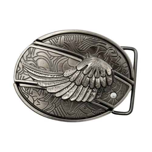 Cowboy Belt Buckle Wings with Blade