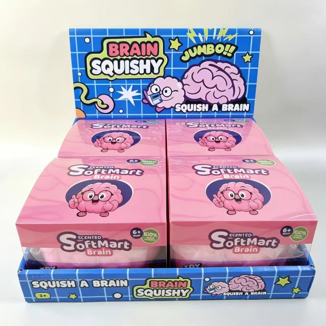 BIG Brain Squishy 6pc per box 15cm