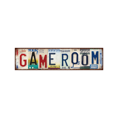 Tin Signs 10x40cm Wall Decor - Game Room