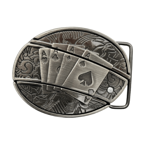 Cowboy Belt Buckle Ace with Blade