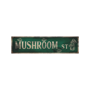 Tin Signs 10x40cm Wall Decor - Mushroom