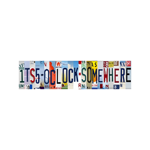 Tin Signs 10x40cm Wall Decor - Its 5 Ocklock Somewhere