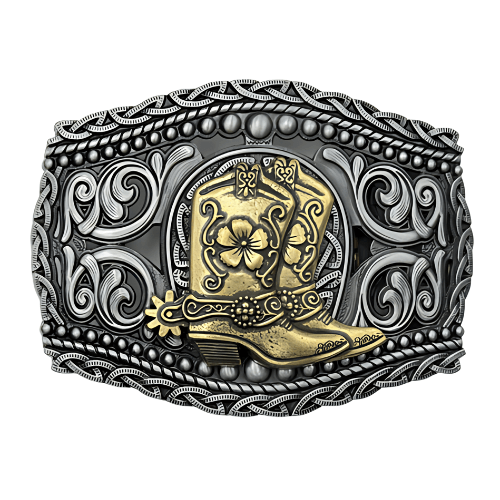 Cowboy Belt Buckle Boots