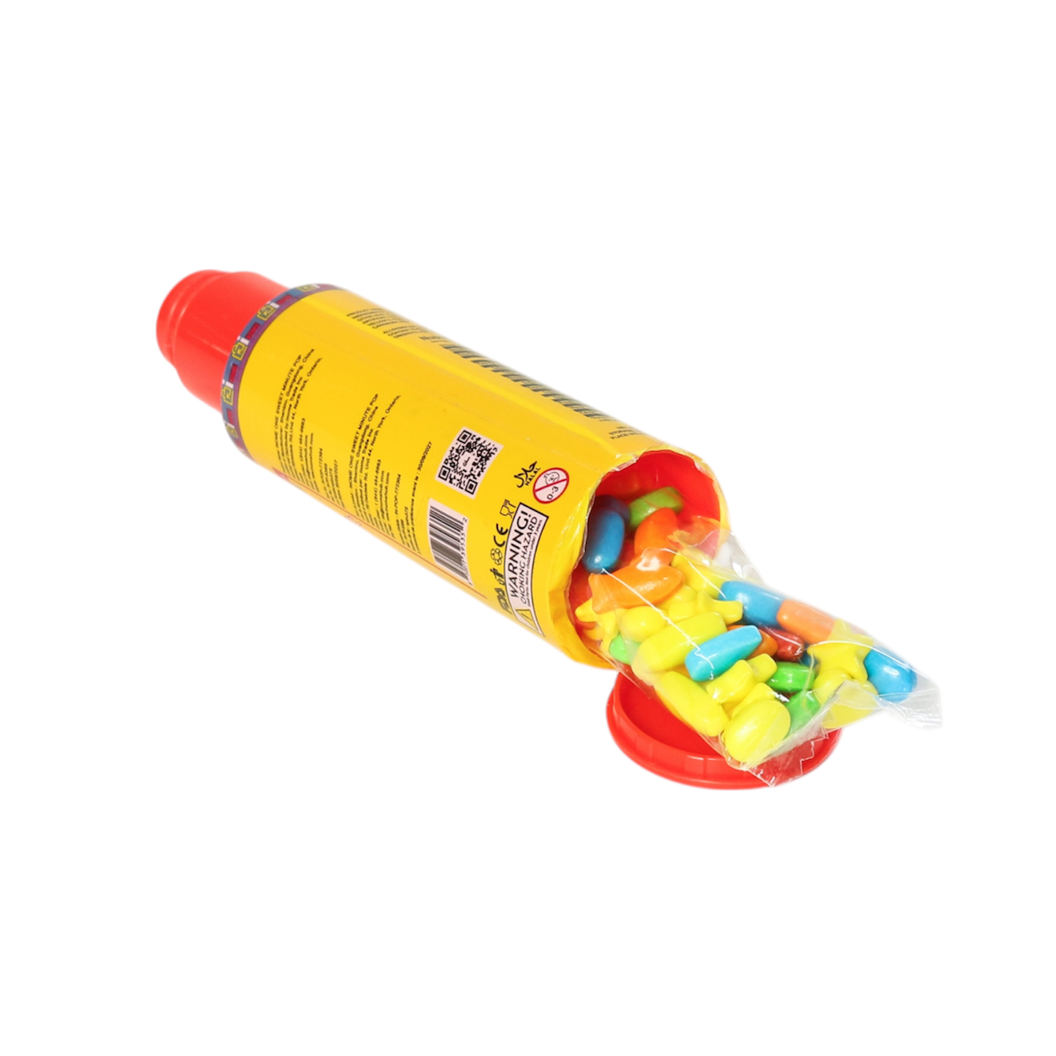 One Sweet Minute Candy Tube with Toy Top 20g - Pack of 50