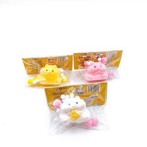 Medium Squishy Hamster Pinchy Toys - Box of 16 Pieces