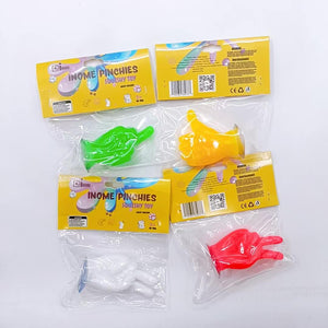 Medium Squishy Funny Hand Gesture Pinchy Toys - Box of 16 Pieces