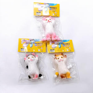 Large Squishy Small Hand up Cat Pinchy Toys - Box of 12