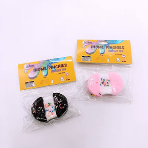 Medium Squishy Split Open Oreo cookie Pinchy Toys - Box of 16 Pieces