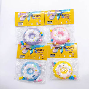 Medium Squishy Sugar Doughnut Pinchy Toys - Box of 16 Pieces