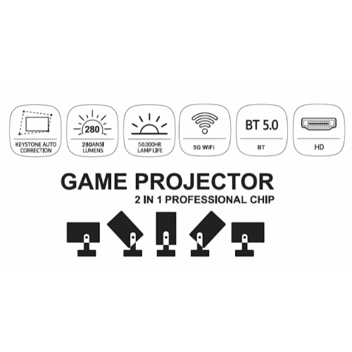 Smart Dual-System Gaming Projector