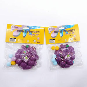 Medium Squishy Grapes Pinchy Toys - Box of 16 Pieces