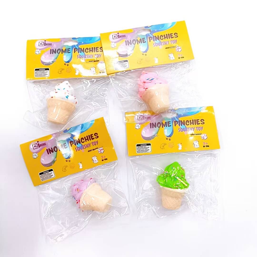 Medium Squishy  Ice Cream Pinchy Toys - Box of 16 Pieces