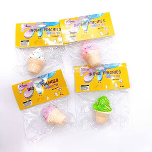 Medium Squishy  Ice Cream Pinchy Toys - Box of 16 Pieces