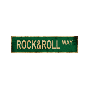 Tin Signs 10x40cm Wall Decor - Rock & Roll