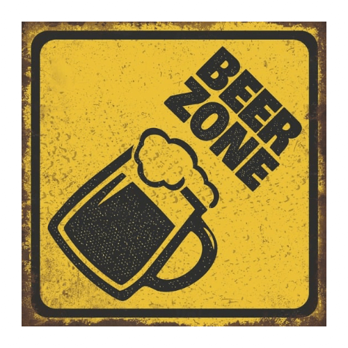 Tin signs 30X30 - Beer Zone