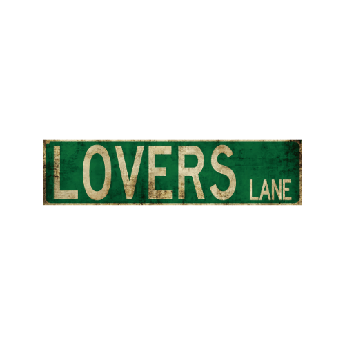 Tin Signs 10x40cm Wall Decor - Lovers