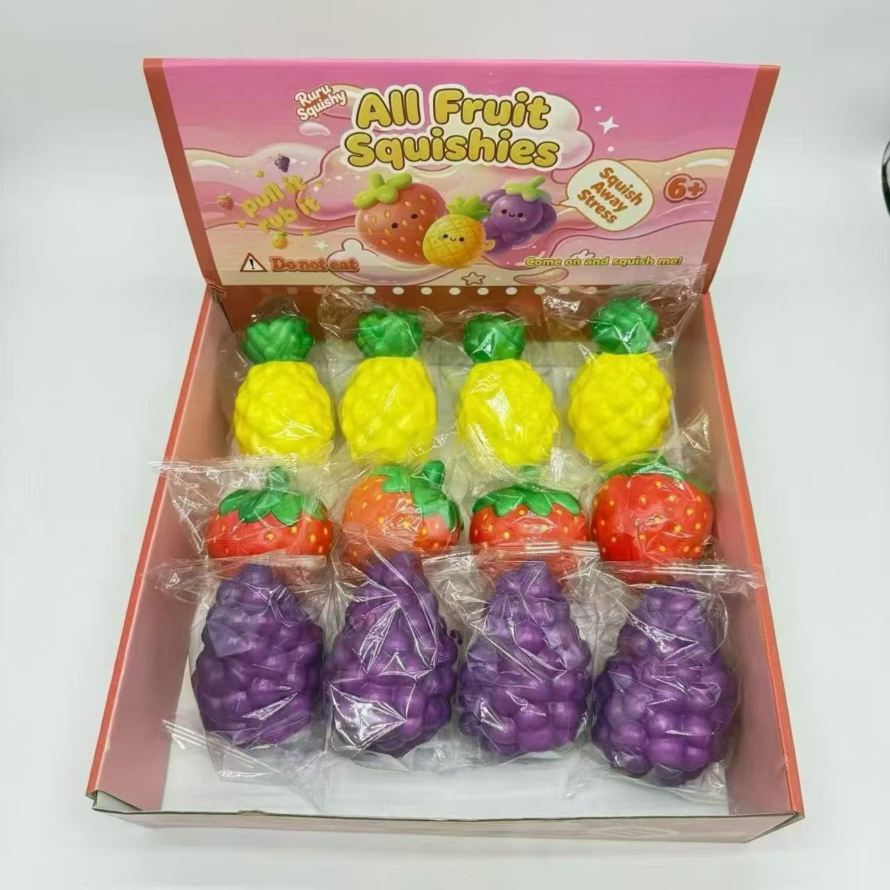 Slow Rise Fruit Set Squishy 6cm