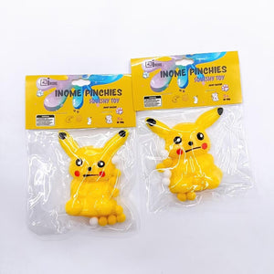 Medium Squishy Yellow Cat Pinchy Toys - Box of 16 Pieces
