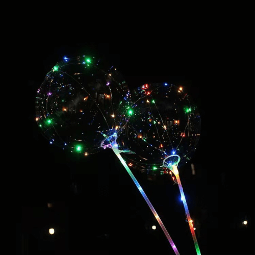 LED Festival and Event Ballons - Box of 100 with Pump