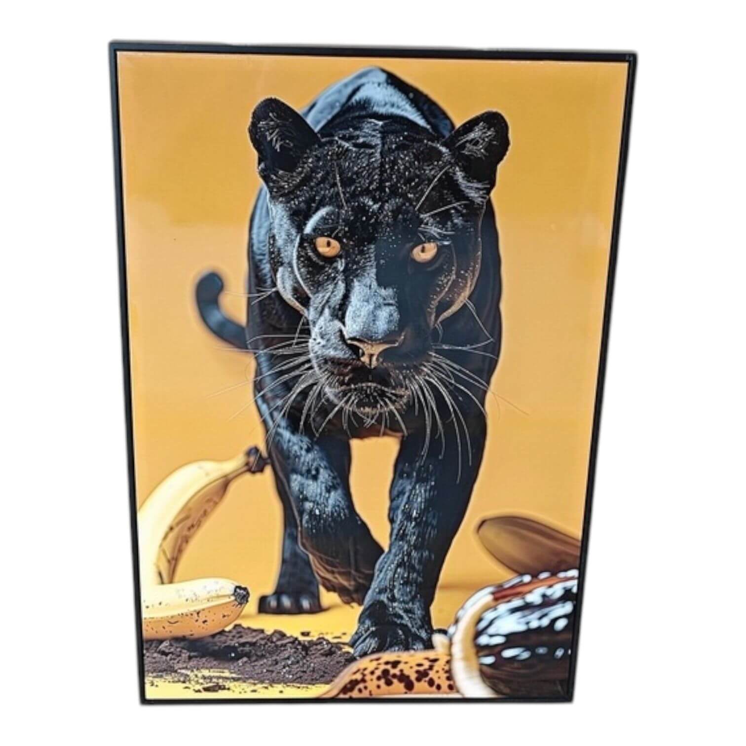 Acrylic AI Wall Art Panther's Gaze