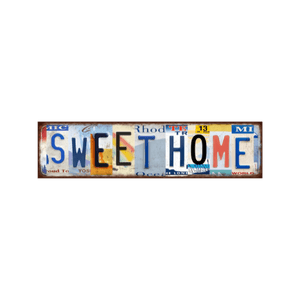 Tin Signs 10x40cm Wall Decor - Sweet Home