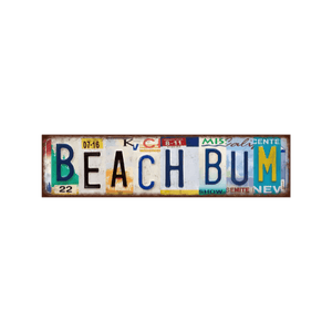 Tin Signs 10x40cm Wall Decor - Beach Bum