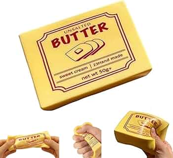 Slow Rise Butter Cubes Squishy 7cm | 12-Piece Display Box