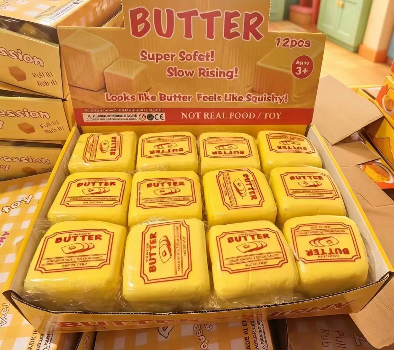 Slow Rise Butter Cubes Squishy 7cm