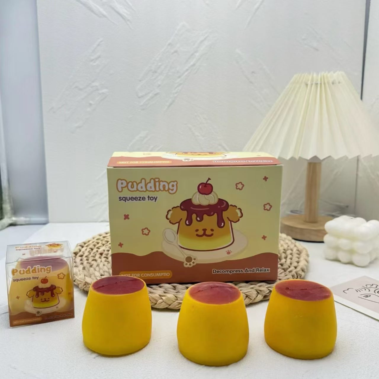 CRUNCHY PUDDING SQUISHY 7CM