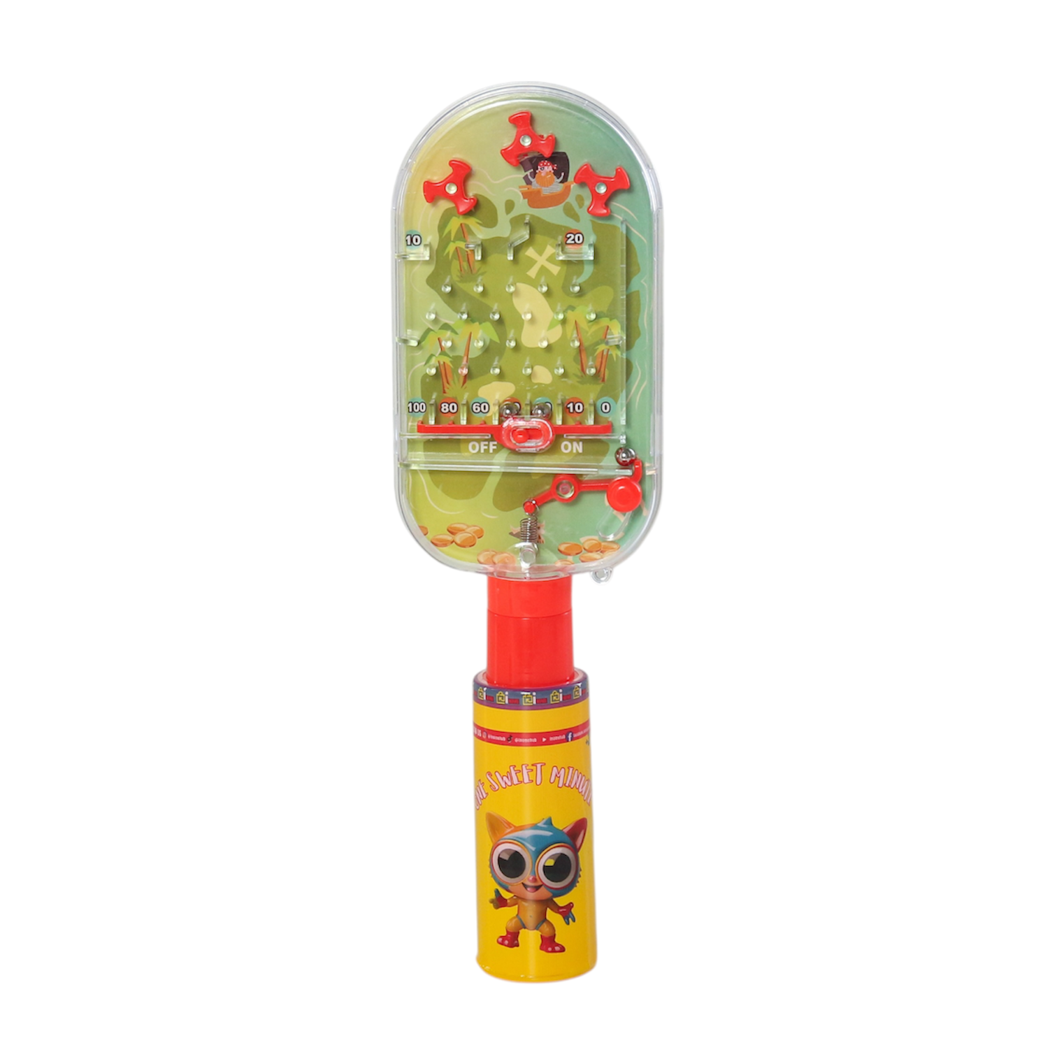 One Sweet Minute Candy Tube with Toy Top 20g - Pack of 50