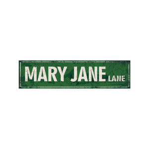 Tin Signs 10x40cm Wall Decor - Mary Jane