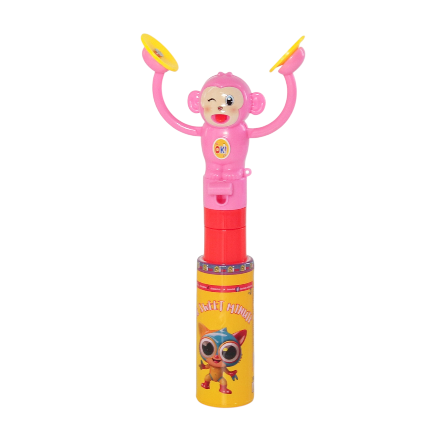 One Sweet Minute Candy Tube with Toy Top 20g - Pack of 50