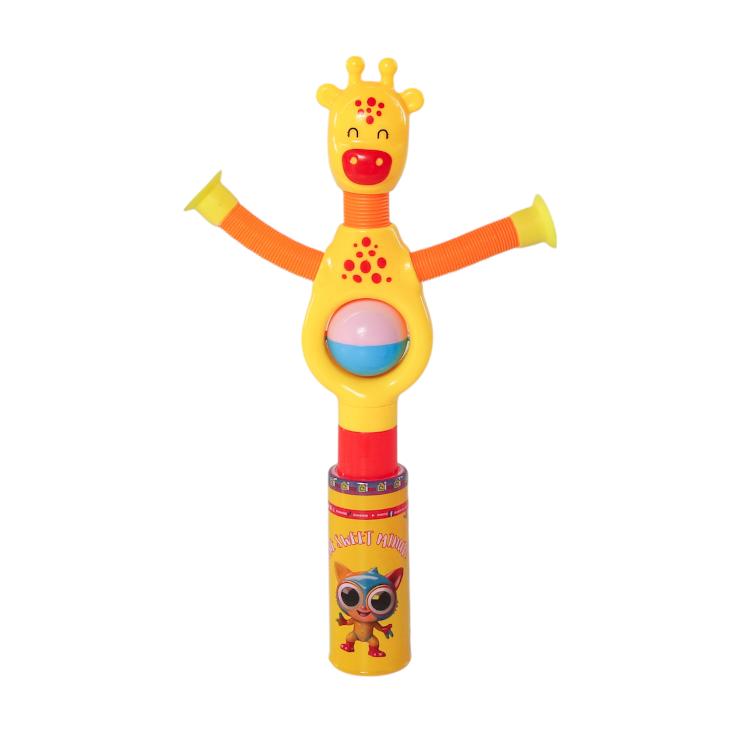 One Sweet Minute Candy Tube with Toy Top 20g - Pack of 50