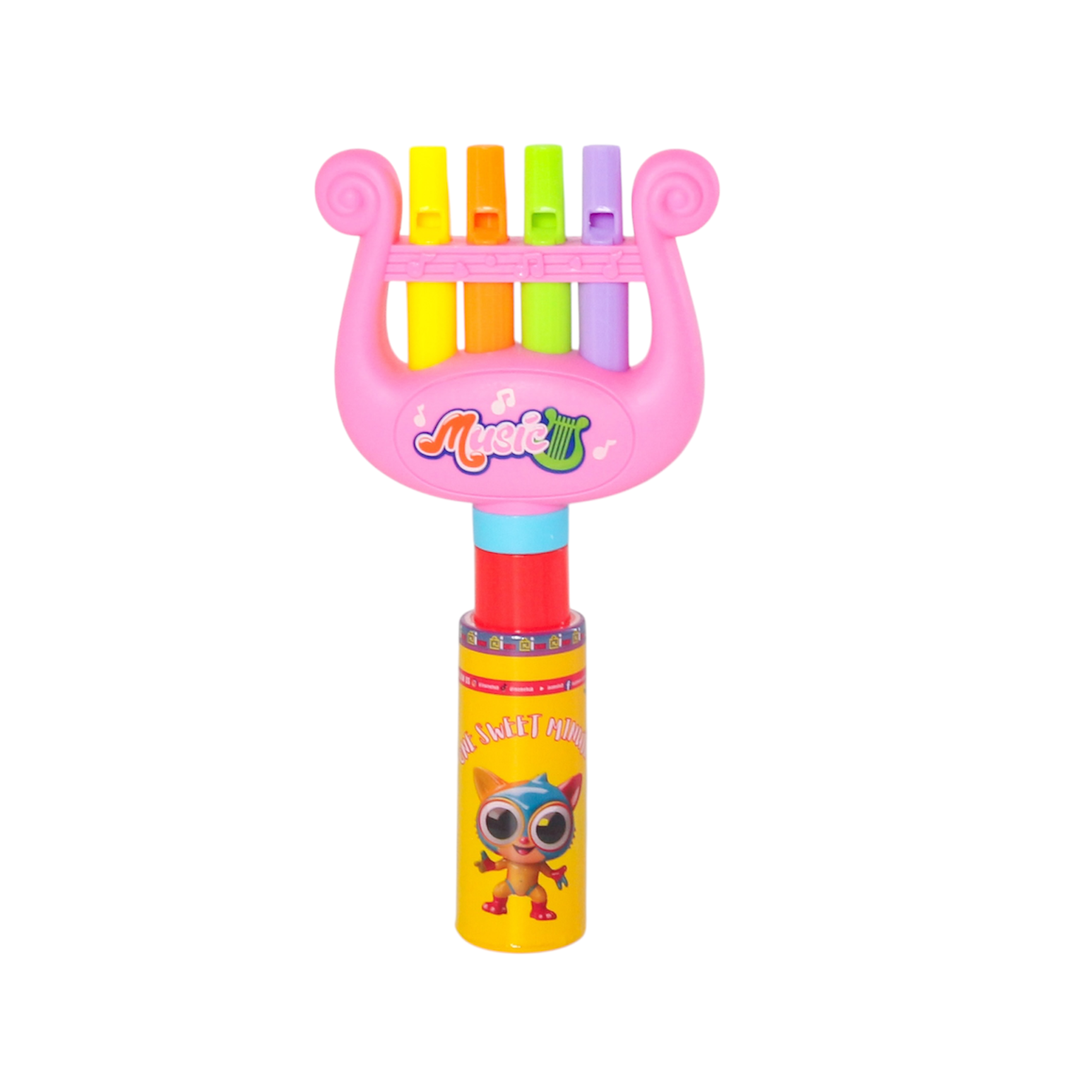 One Sweet Minute Candy Tube with Toy Top 20g - Pack of 50
