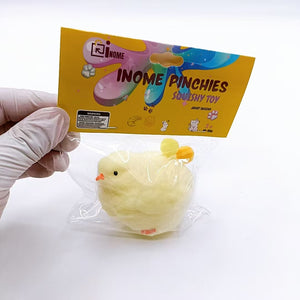 Large Squishy Big Chick Pinchy Toys - Box of 12 Pieces